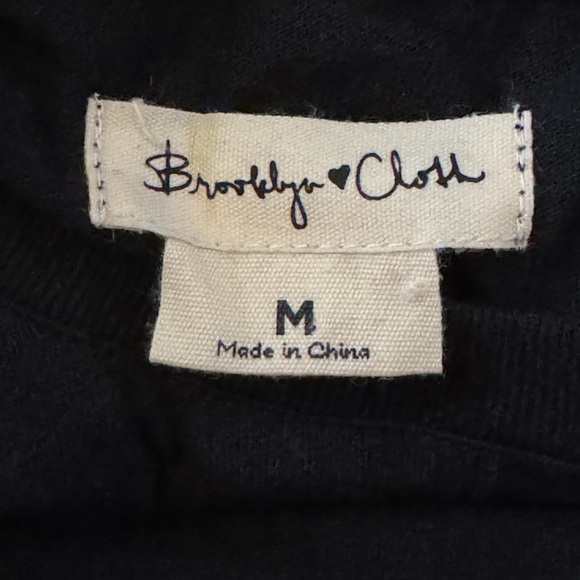 BROOKLYN CLOTH • Blessed Long Sleeve Black Tee - Picture 3 of 5